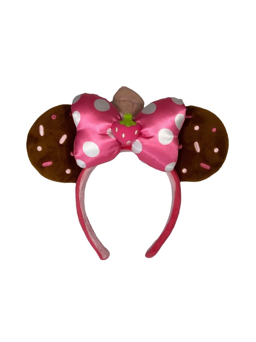 Disney Official Minnie Strawberry Cupcake Munchling Ear Headband